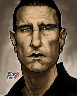 Man mustache black shirt drawing - benjamin marra free wallpaper