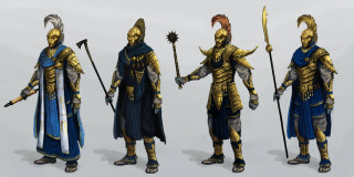 Men armor spears sword group - cedric seaut keos masons free wallpaper