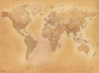 World map countries brown background - a brown border free wallpaper