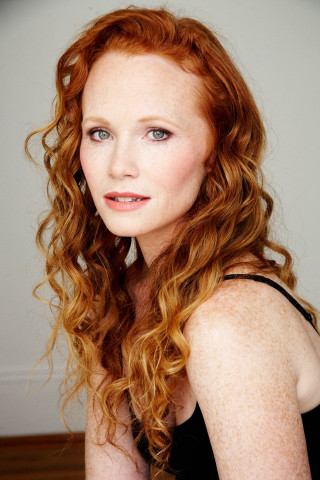 Woman red hair curls black - red hair free wallpaper