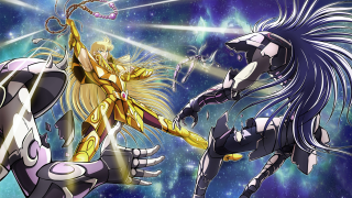Space characters robot aurora moon - two anime character free wallpaper