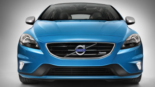 Blue volvo car front view - this image free wallpaper