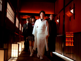 Group people hallway red walls - kitsch movement free wallpaper