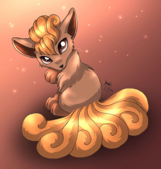 Cartoon cat golden dress hairdo - golden free wallpaper