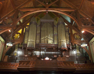 Large pipe organ church wooden - bryan organ free wallpaper