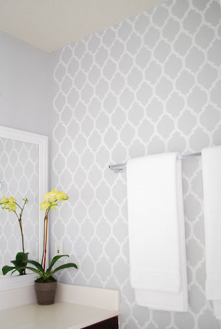 Bathroom sink interior modern clean 4 - a minimalist painting free wallpaper
