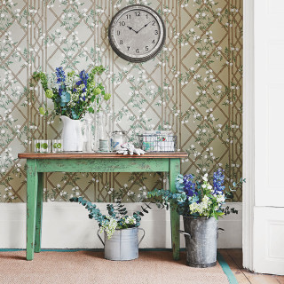 Table buckets flowers clock wallpaper - still free wallpaper