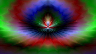 Colorful flower with a red - mandelbrot fractal free wallpaper