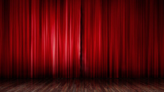 Red curtain wooden floor theatrical - david annand free wallpaper