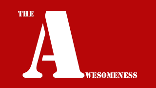 The awesomeness red background white - letter free wallpaper