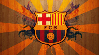 Wooden background soccer emblem sunburst - a wooden background free wallpaper