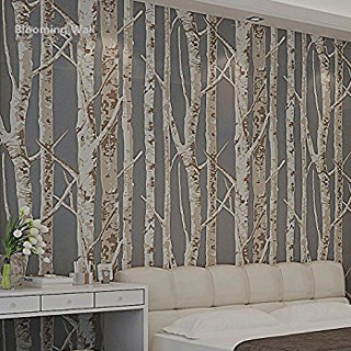 Bedroom wallpaper trees white dresser - bourgeoi free wallpaper