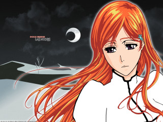 Girl red hair white shirt 3 - long red hair free wallpaper
