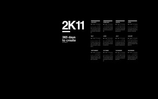 Black background white text 2k11 - modular free wallpaper