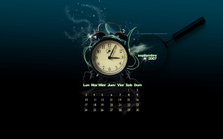 Clock magnifying glass calendar date - a magnifying glass free wallpaper