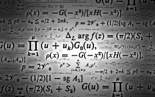 Black white numbers letters wall 2 - analytical free wallpaper