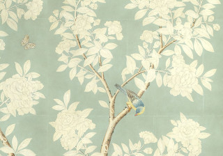 Bird branch flower butterfly art - exquisite free wallpaper