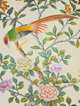 Bird tree branch flowers leaves 2 - free bird wallpaper