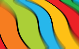 Multicolored background curved design middle 3 - neofauvism free wallpaper