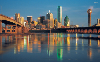 City skyline bridge river water - arlington nelson lindenmuth free wallpaper