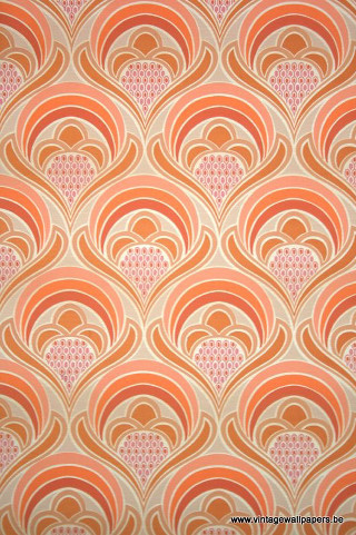 Orange pink pattern wallpaper shapes - shape free wallpaper