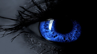 Blue eye black background white - a blue eye free wallpaper for desktop