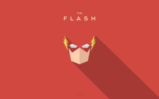 Red background flash symbol the - everett warner free wallpaper