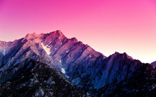 Mountain range pink sky background 2 - a pink sky free wallpaper