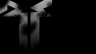 Cross trees fog black white - dark background free wallpaper