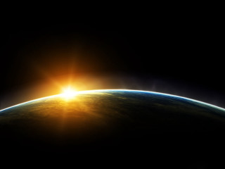 Sunshine earth horizon space shuttle 3 - space shuttle free wallpaper