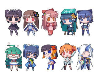 Anime characters outfits hairstyles diverse - different outfit free wallpaper