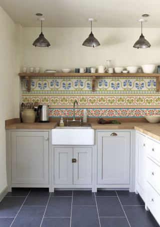 Kitchen sink modern interior bright 2 - floor free wallpaper
