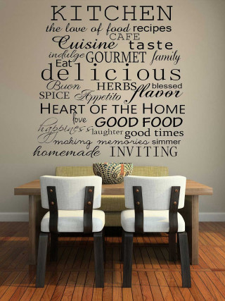 Kitchen wall sticker dining room - detail free wallpaper