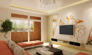 Living room couch coffee table 2 - the ceiling free wallpaper