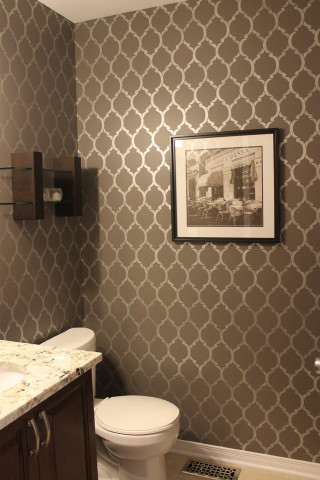 Bathroom toilet sink wall picture - an art deco painting free wallpaper