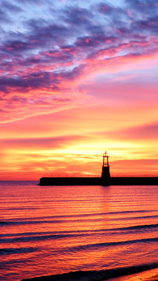 Boat sunset water sky large - sunrise free wallpaper