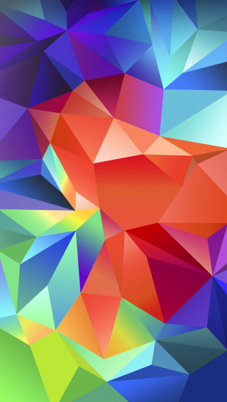 Colorful abstract background triangles colors - surreal free wallpaper