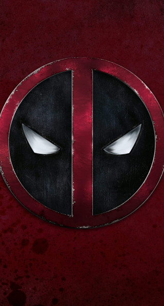 Deadpool logo red background white - background free wallpaper