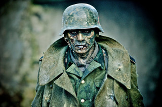 Military man helmet beard uniform - a man in a military uniform free wallpaper