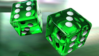 Green dices white dots table - white dot free wallpaper