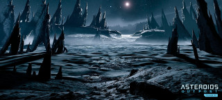 Dark landscape moon distant star - a dark landscape free wallpaper