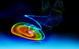 Colorful swirl smoke black blue 4 - vibrant color line free wallpaper