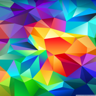 Colorful abstract shapes triangle geometric - beeple free wallpaper