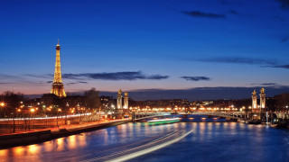 River city night bridge tower 2 - bernard meninsky free wallpaper