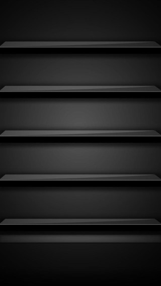 Black background three shelves abstract - abstract art free wallpaper
