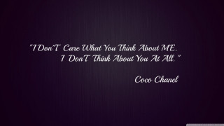 Purple background coco chanel quote - a.d.m. cooper free wallpaper