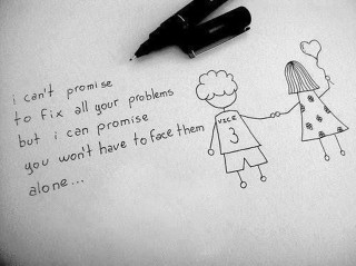 Girl boy holding hands drawing - a pen free wallpaper