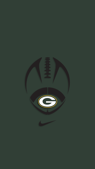 Green bay packers logo football - art green free wallpaper