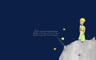 Cartoon character hill quote above - top of a hill free wallpaper