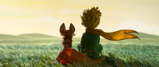 Person sitting field dog bird - their back free wallpaper